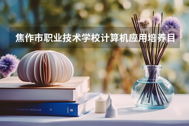 焦作市职业技术学校计算机应用培养目标定位
