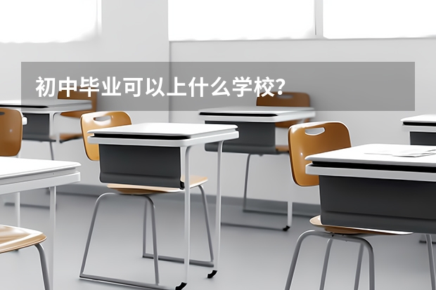 初中毕业可以上什么学校？