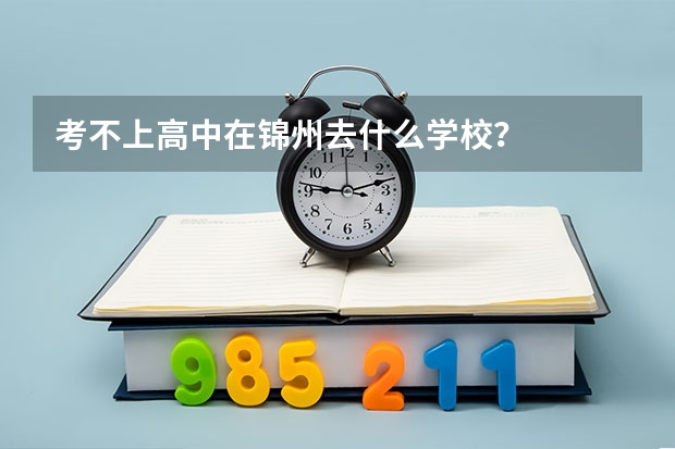 考不上高中在锦州去什么学校？