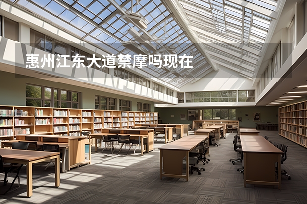 惠州江东大道禁摩吗现在
