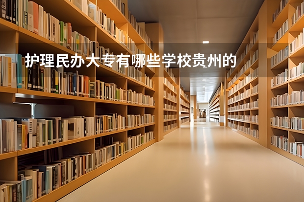 护理民办大专有哪些学校贵州的