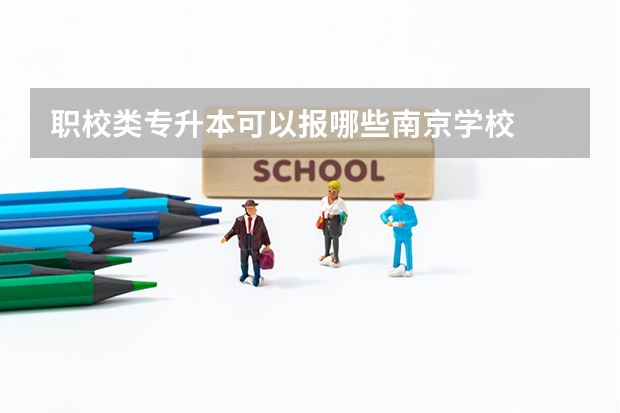 职校类专升本可以报哪些南京学校