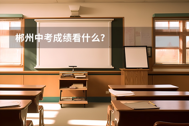 郴州中考成绩看什么？