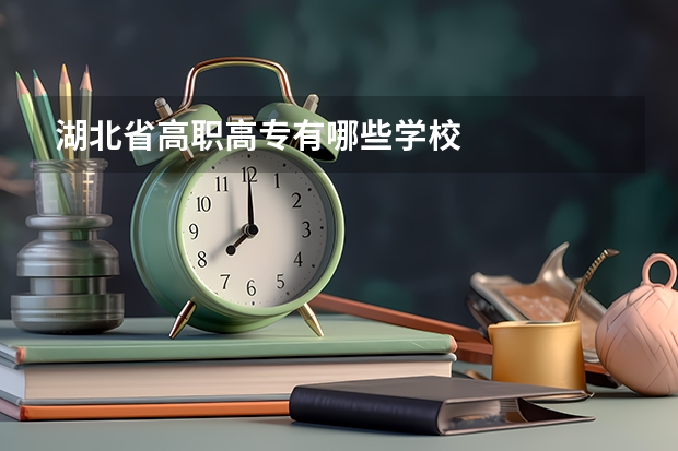 湖北省高职高专有哪些学校