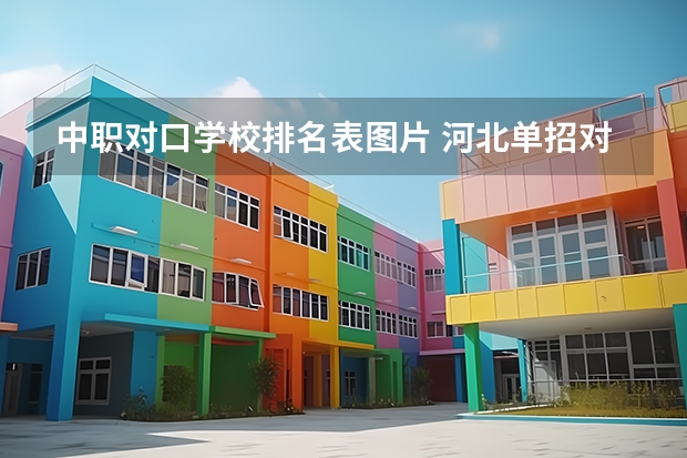 中职对口学校排名表图片 河北单招对口财经类学校排名
