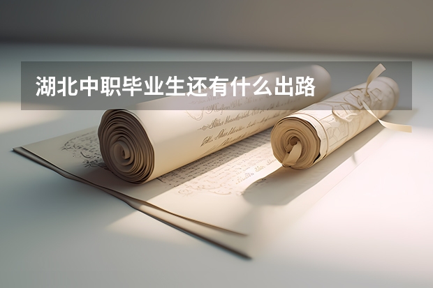 湖北中职毕业生还有什么出路