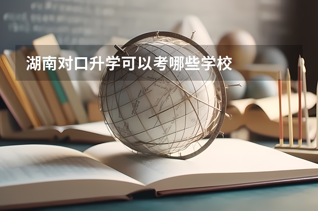 湖南对口升学可以考哪些学校