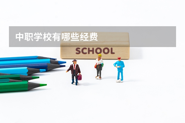中职学校有哪些经费