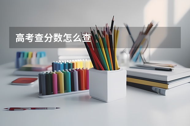 高考查分数怎么查