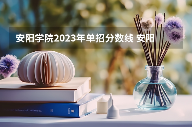 安阳学院2023年单招分数线 安阳学院录取分数线