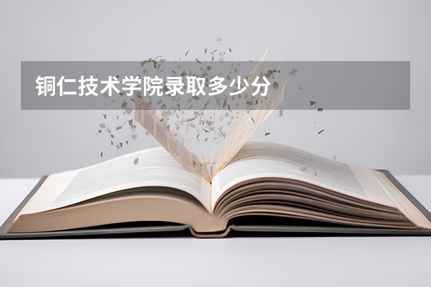 铜仁技术学院录取多少分
