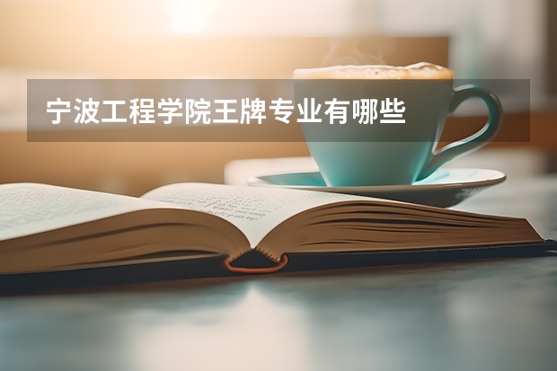 宁波工程学院王牌专业有哪些