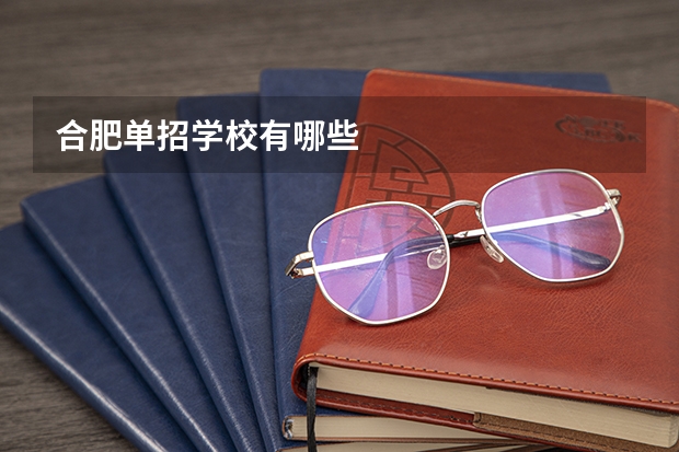合肥单招学校有哪些