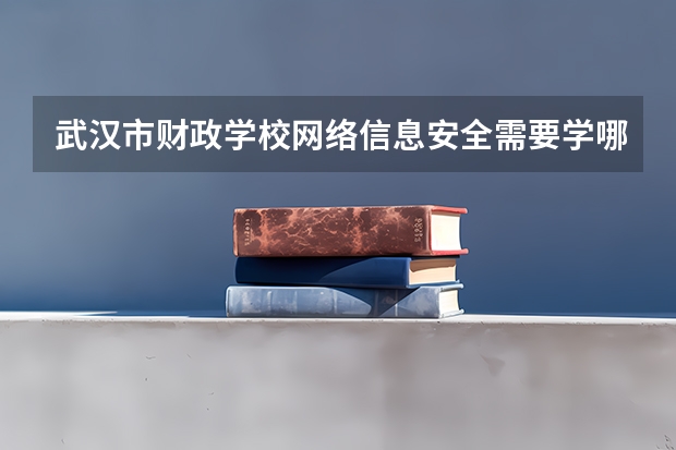 武汉市财政学校网络信息安全需要学哪些课程及专业能力要求