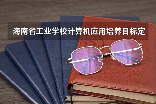 海南省工业学校计算机应用培养目标定位